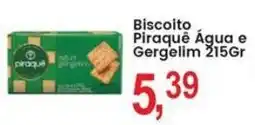 Federzoni Supermercados Biscoito Piraquê Água e Gergelim oferta