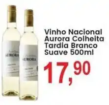 Federzoni Supermercados Vinho Nacional Aurora Colheita Tardia Branco Suave oferta