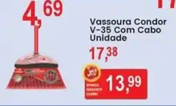 Federzoni Supermercados Vassoura Condor V-35 Com Cabo Unidade oferta
