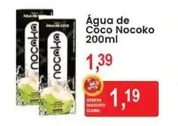 Federzoni Supermercados Água de Coco Nocoko oferta