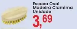 Federzoni Supermercados Escova Oval Madeira Clamima Unidade oferta