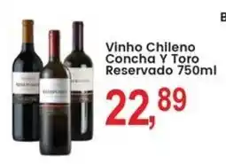 Federzoni Supermercados Vinho Chileno Concha y Toro Reservado oferta