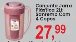 Federzoni Supermercados Conjunto Jarra Plástica Sanremo oferta