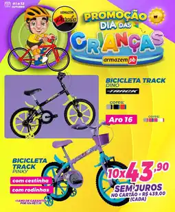 Armazém Paraíba Bicicleta track dino Aro 16 oferta