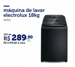 Lojas Pintos máquina de lavar electrolux oferta