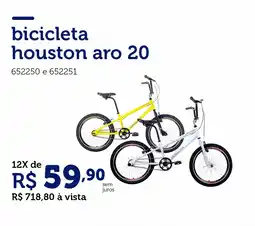 Lojas Pintos bicicleta houston aro 20 oferta