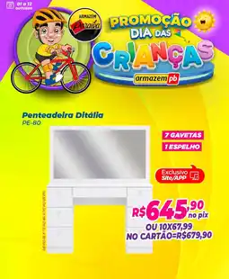 Armazém Paraíba Penteadeira Ditália PE-80 oferta