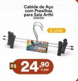 Multicoisas Cabide de Aço com Presilhas para Saia Arthi oferta