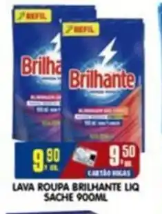 Higa's Supermercado Lava roupa brilhante liq sache oferta