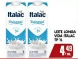 Higa's Supermercado Leite longa vida italac tp oferta