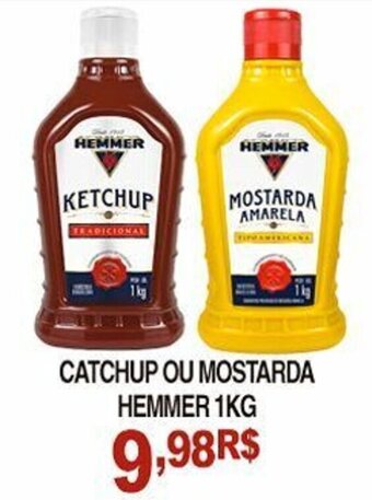 Catchup ou Mostarda Hemmer 1kg