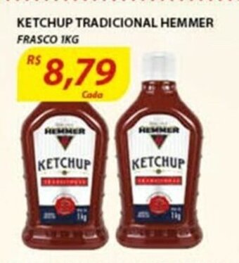 Assaí Atacadista Ketchup Tradicional Hemmer frasco 1kg oferta