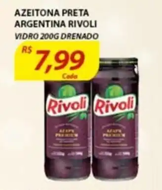 Assaí Atacadista Azeitona Preta Argentina Rivoli 200g oferta