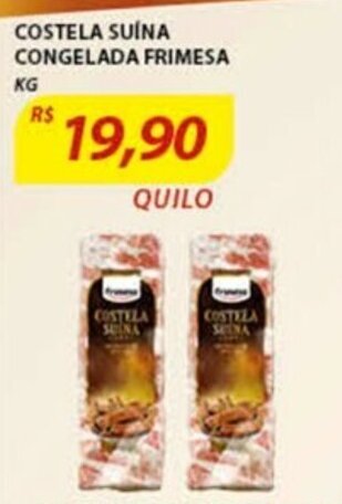 Assaí Atacadista Costela Suina Congelada Frimesa 1kg oferta