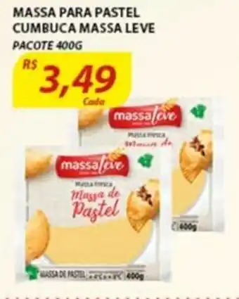 Assaí Atacadista Massa para Pastel Cumbuca Massa Leve 400g oferta
