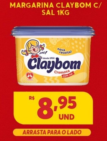 Atacadão Centro Sul Margarina Claybom c/sal 1kg oferta