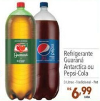 Supermercados Condor Refrigerante Guarana Antarctica ou Pepsi-Cola 3L oferta