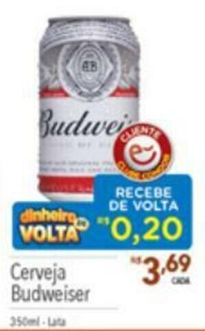 Supermercados Condor Cerveja Budweiser 350ml oferta
