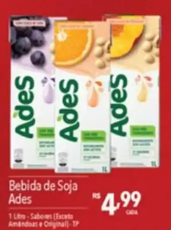 Supermercados Condor Bebida de Soja Ades 1L oferta