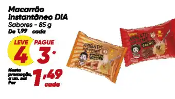 Dia Macarrão Instantâneo DIA oferta