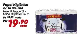 Dia Papel Higiênico c/16 un. DIA oferta