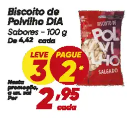 Dia Biscoito de Polvilho DIA Sabores oferta