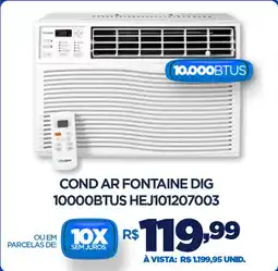 DB Supermercados Cond ar fontaine dig 10000BTUS HEJ101207003 oferta