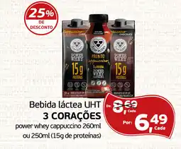 Cometa Supermercados Bebida láctea UHT 3 CORAÇÕES oferta