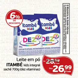 Cometa Supermercados Leite em pó ITAMBÉ oferta