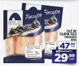 Preço & Cia Filé de tilápia iglu congelado oferta