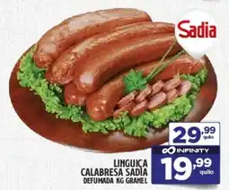 Preço & Cia Linguica calabresa sadia defumada granel oferta