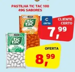 Cercadão Pastilha tic tac 100 sabores oferta