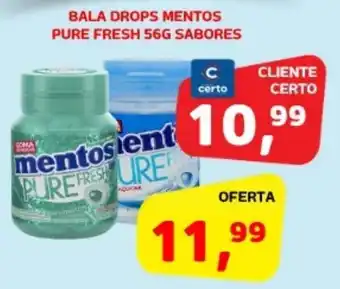 Cercadão Bala drops mentos pure fresh sabores oferta