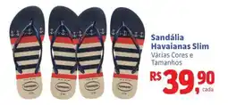 Supermercados Mateus Sandalia Havaianas Slim oferta