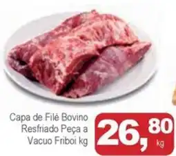 Mineirão Atacarejo Capa de Filé Bovino Resfriado Peça a Vacuo Friboi oferta