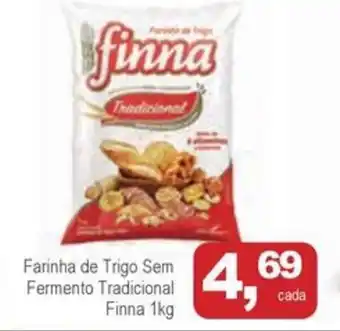 Mineirão Atacarejo Farinha de Trigo Sem Fermento Tradicional Finna oferta