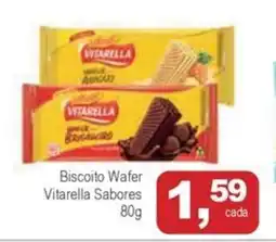 Mineirão Atacarejo Biscoito Wafer Vitarella Sabores oferta