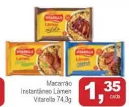 Mineirão Atacarejo Macarrão Instantâneo Lámen Vitarella oferta