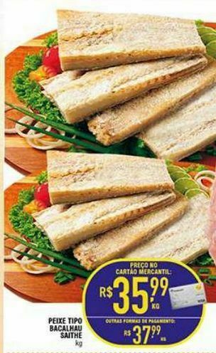 Mercantil Rodrigues Peixe tipo bacalhau saithe oferta