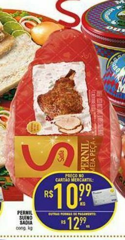 Mercantil Rodrigues Pernil suino sadia kg oferta