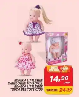 GBarbosa Boneca little bee cabelo bee toys 0702, boneca little bee touca bee toys 0700 oferta