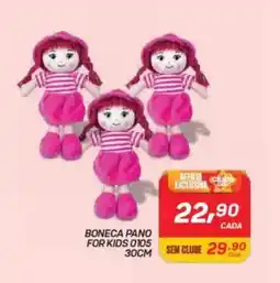 GBarbosa Boneca pano for kids 0105 30cm oferta