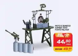 GBarbosa Moto e boneco samba toys forte militar oferta