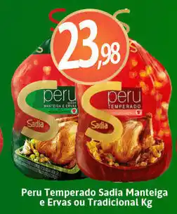 Peru Temperado Sadia Manteiga e Ervas ou Tradicional 1kg