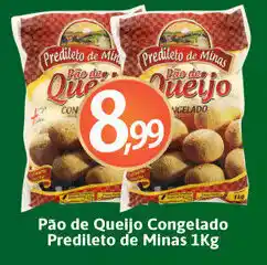 Supermercados Fluminense Pao de Queijo congelado Predileto de minas 1kg oferta