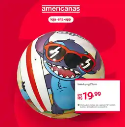 Lojas Americanas bola toyng 23cm oferta