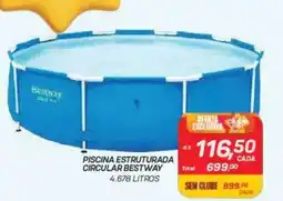 GBarbosa Piscina estruturada circular bestway oferta