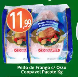 Supermercados Fluminense Peito de Frango c/ Osso Coopavel pacote 1kg oferta