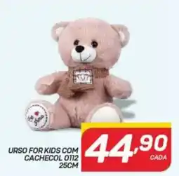 GBarbosa Urso for kids com cachecol 0112 25cm oferta
