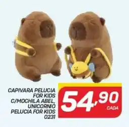 GBarbosa Capivara pelucia for kids c/mochila abel, unicornio pelucia for kids oferta